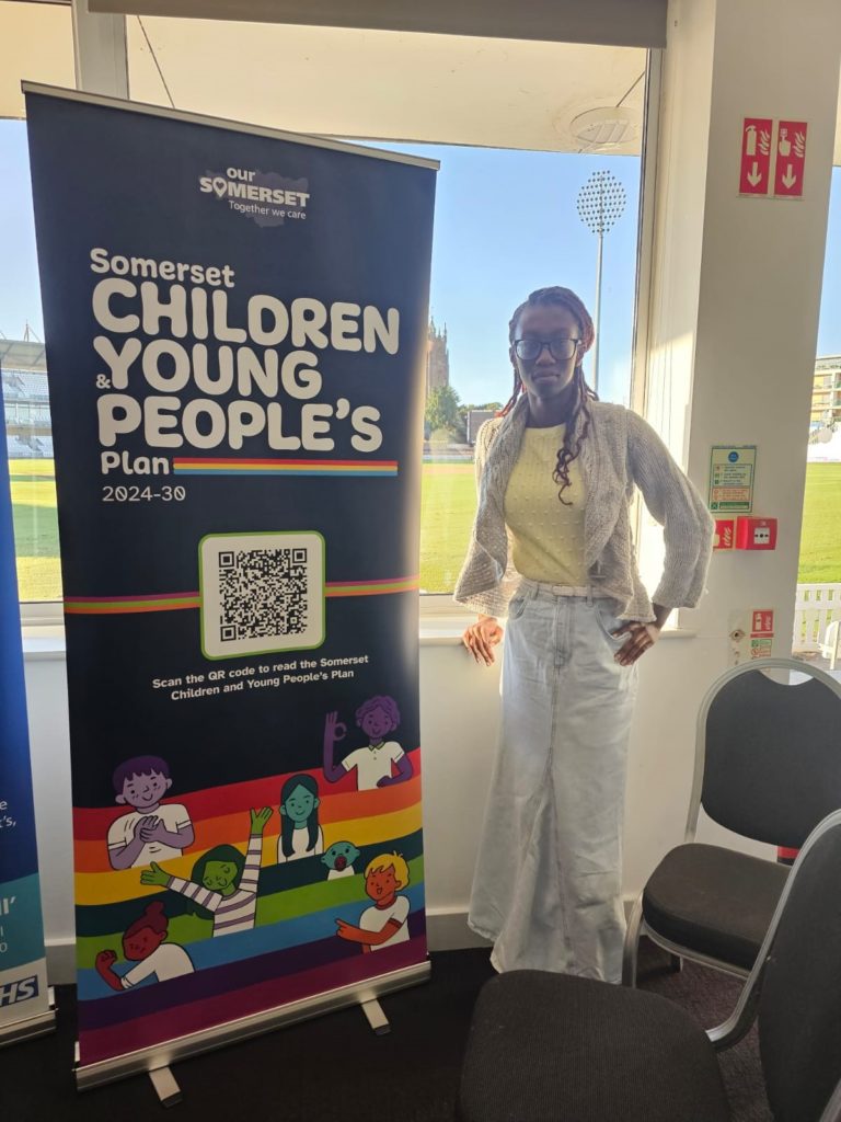Member of Somerset Youth Parliament Advisory Group Abi at the launch of the Somerset Children and Young People's Plan.