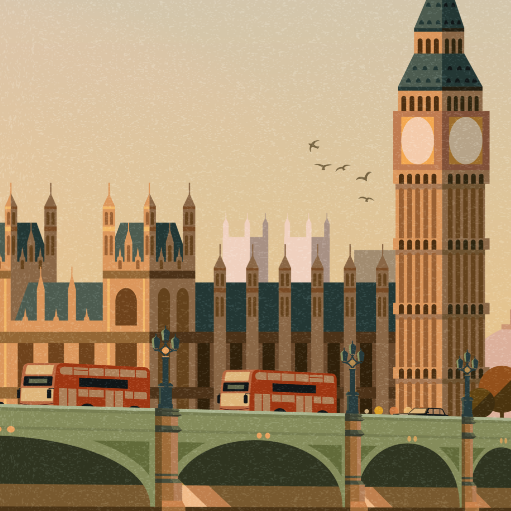 A illustration of the House of Commons.