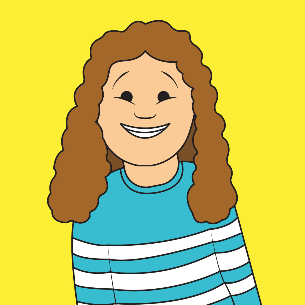 an illustration of Somerset Youth Parliament Advisory Group Member Gemma.
