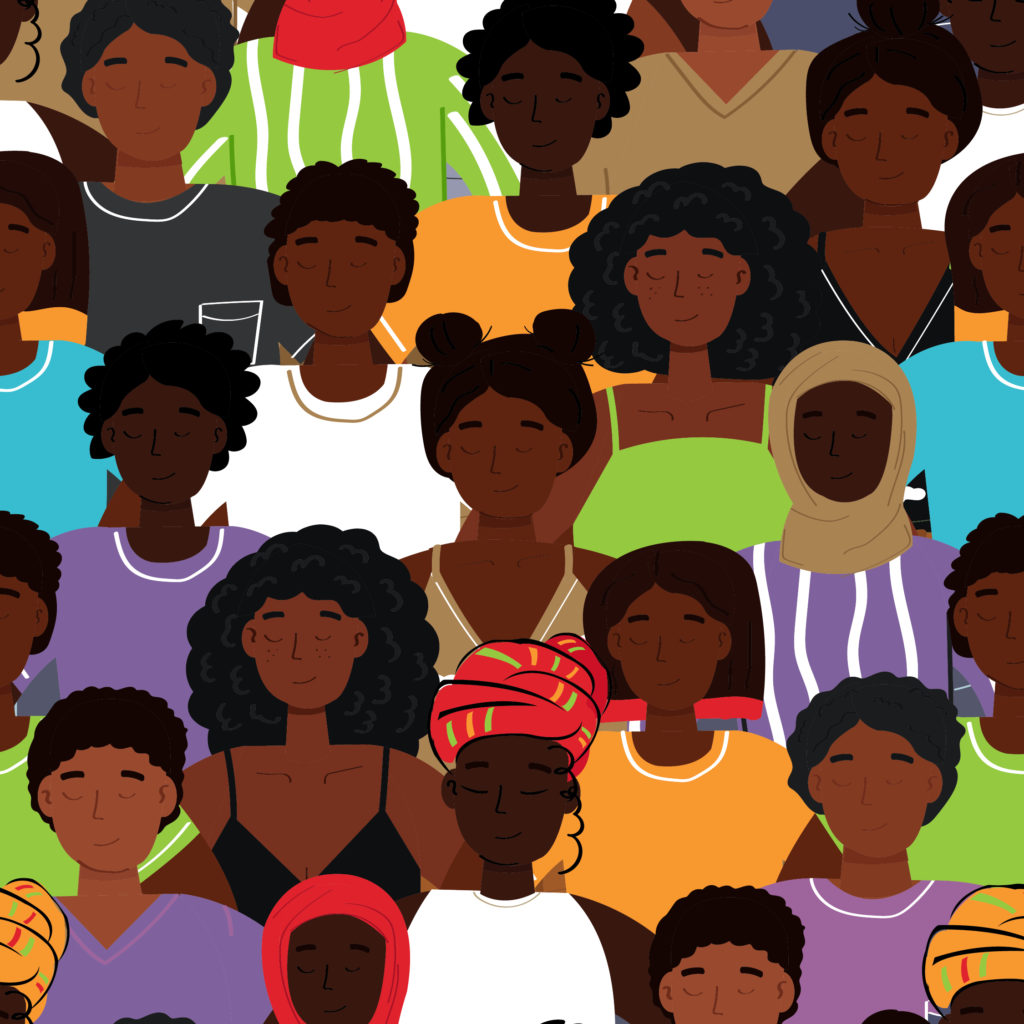 Illustration of diverse people